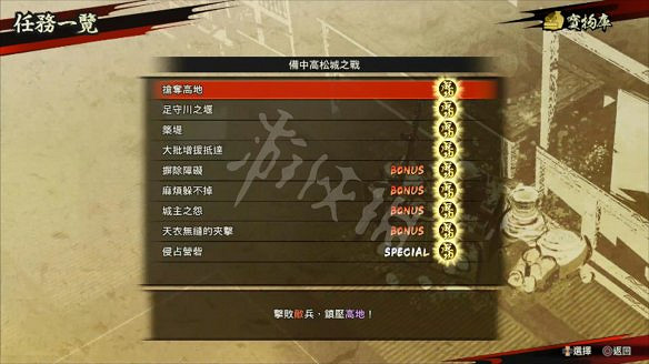 《戰國無雙5》圖文攻略：全劇情流程+全任務+全角色+全武器+全閃技+全任務+打鐵鋪+雜貨店+模式介紹+操作介紹+遊戲要點