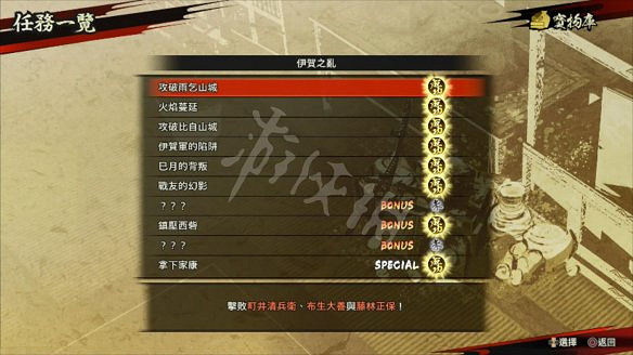 《戰國無雙5》圖文攻略：全劇情流程+全任務+全角色+全武器+全閃技+全任務+打鐵鋪+雜貨店+模式介紹+操作介紹+遊戲要點