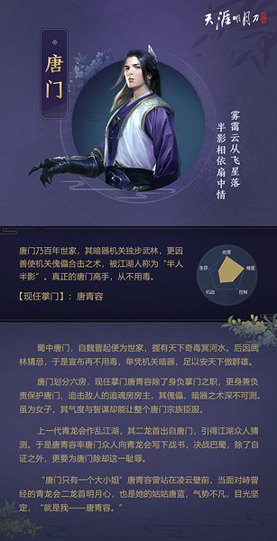 《天涯明月刀手遊》唐門怎麽玩 唐門攻略 《天涯明月刀手遊》唐門怎麽玩 唐門攻略