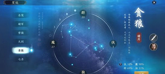 《天涯明月刀手遊》星運有什麽用 星運作用介紹 《天涯明月刀手遊》星運有什麽用 星運作用介紹