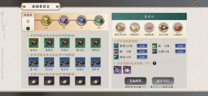 《天涯明月刀手遊》茶話會怎麽開啟 茶話會開啟方法