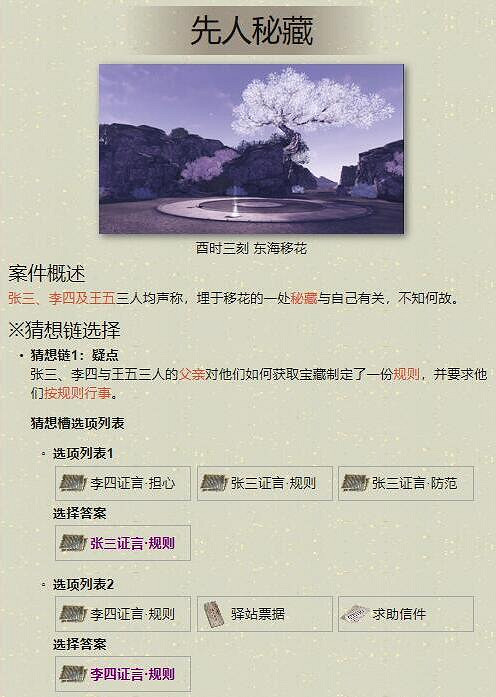 《天涯明月刀手遊》先人密藏案件怎麽破 先人密藏案件攻略 《天涯明月刀手遊》先人密藏案件怎麽破 先人密藏案件攻略