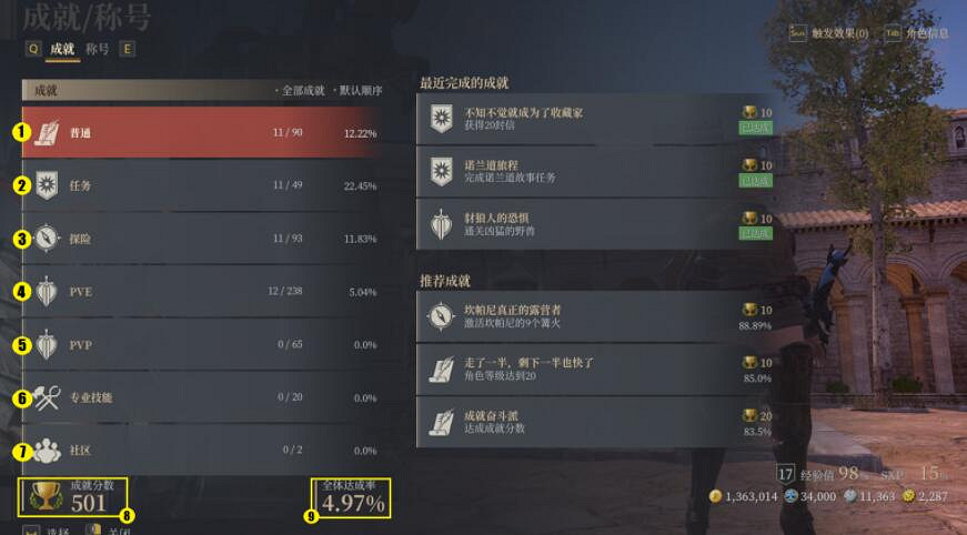 《神佑釋放》成就有哪些類型？成就玩法攻略