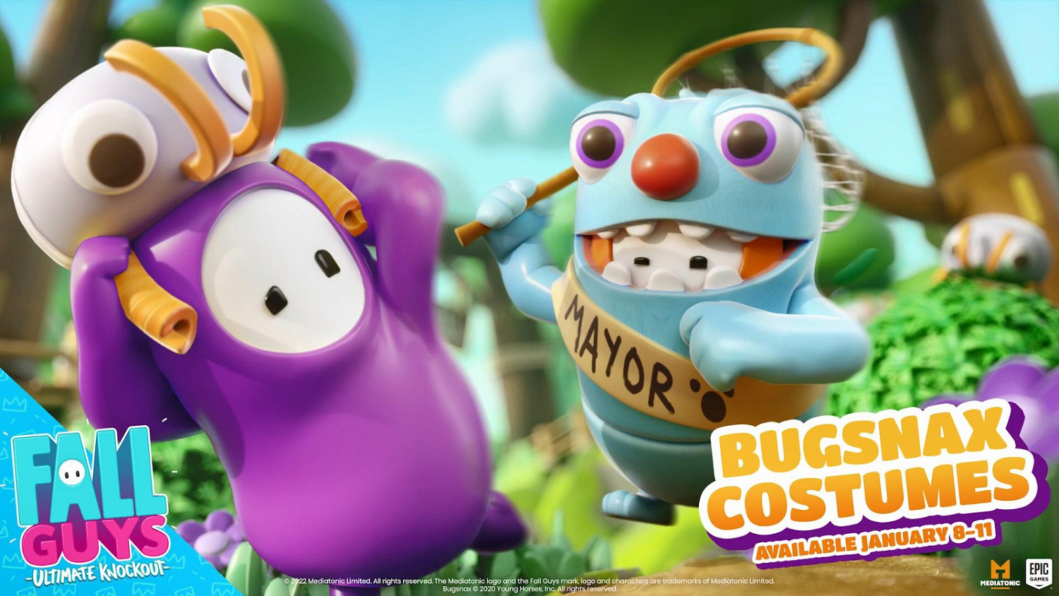 《糖豆人》連動《蟲子快餐店》 1月8日活動開啟