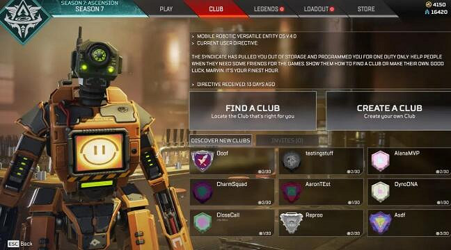 《Apex英雄》怎麽加入俱樂部?俱樂部功能介紹 《Apex英雄》怎麽加入俱樂部?俱樂部功能介紹