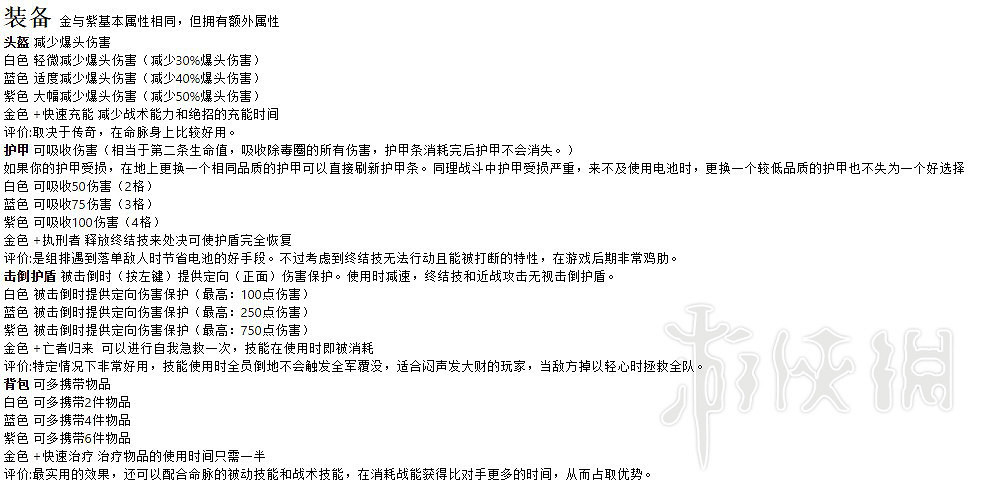 《Apex英雄》全裝備資料一覽 遊戲裝備有哪些 《Apex英雄》全裝備資料一覽 遊戲裝備有哪些