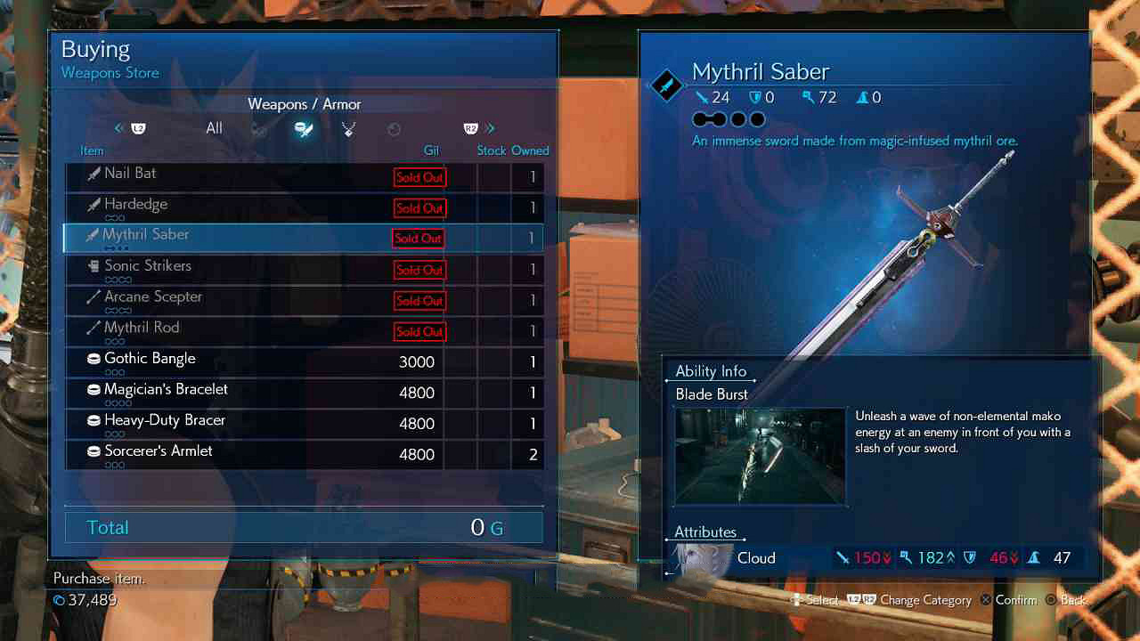 《最終幻想(太空戰士)7重製版》克勞德全武器效果介紹 克勞德武器技能是什麽 《最終幻想(太空戰士)7重製版》克勞德全武器效果介紹 克勞德武器技能是什麽