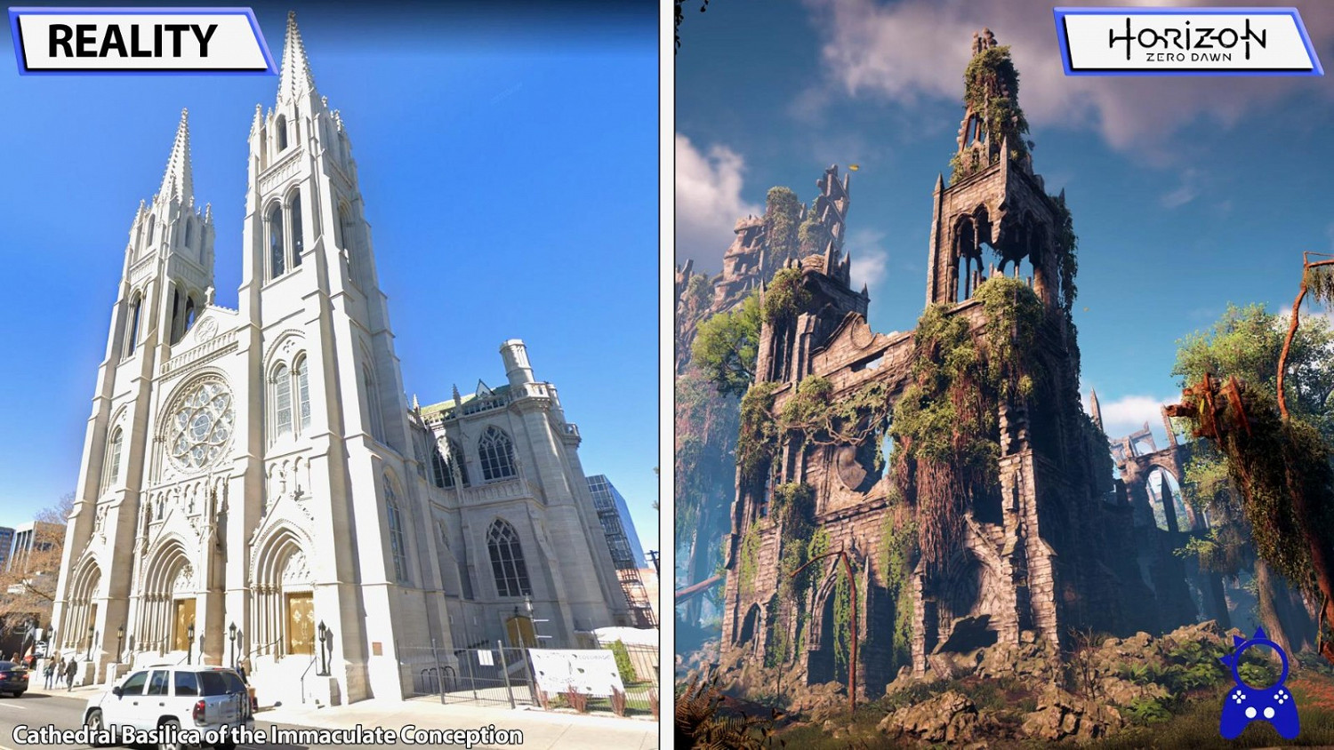 《地平線:黎明時分》遊戲與現實場景對比 太真實 《地平線:黎明時分》遊戲與現實場景對比 太真實