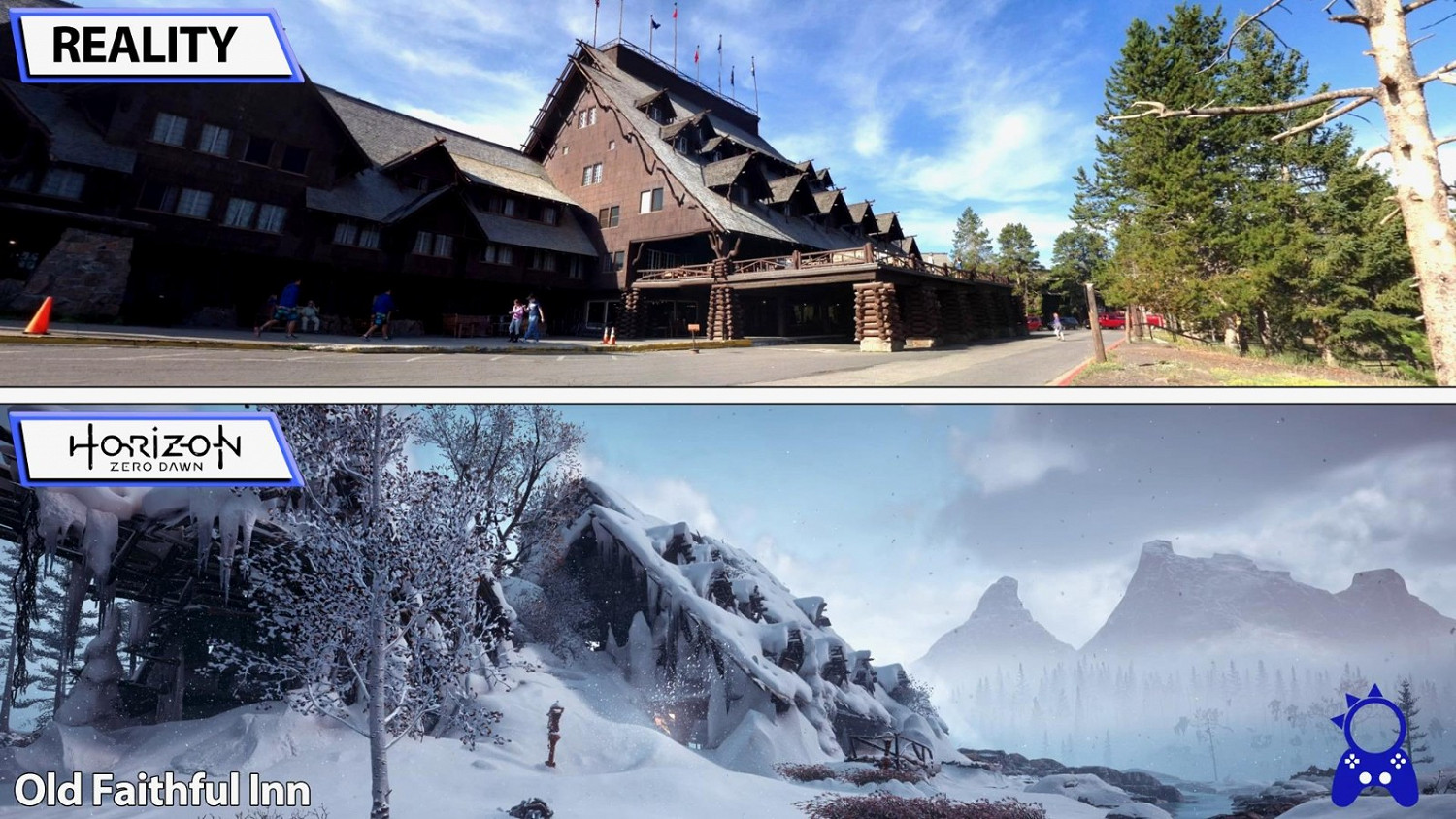 《地平線:黎明時分》遊戲與現實場景對比 太真實 《地平線:黎明時分》遊戲與現實場景對比 太真實