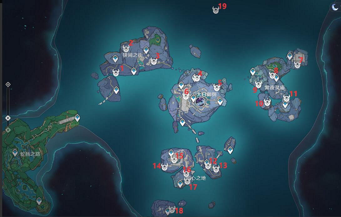 《原神》2.4鍵紋位置分布在哪？2.4鍵紋寶箱位置地圖分享