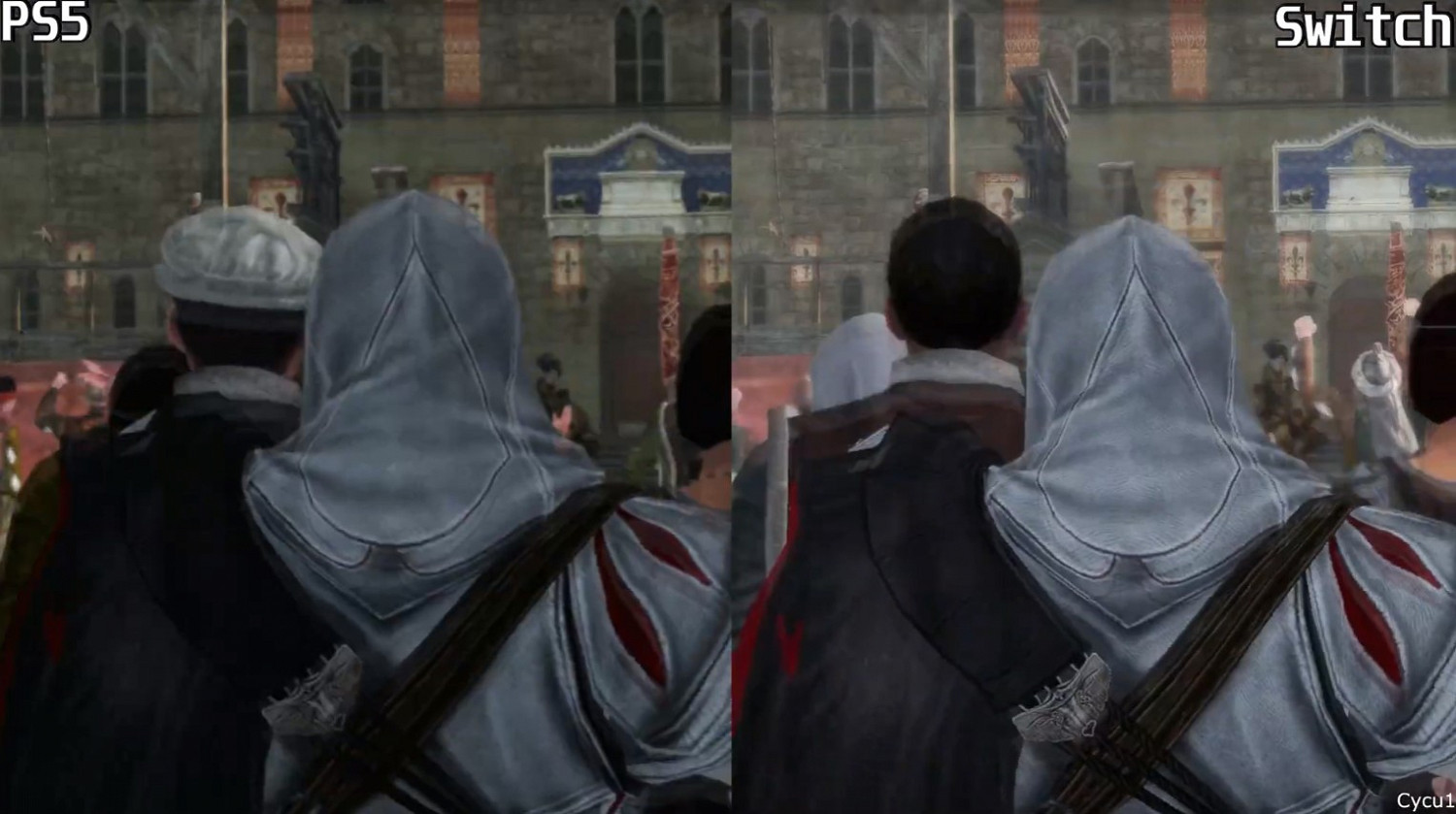 《刺客教條:艾吉奧合集》Switch vs PS5對比 NS小勝 《刺客教條:艾吉奧合集》Switch vs PS5對比 NS小勝