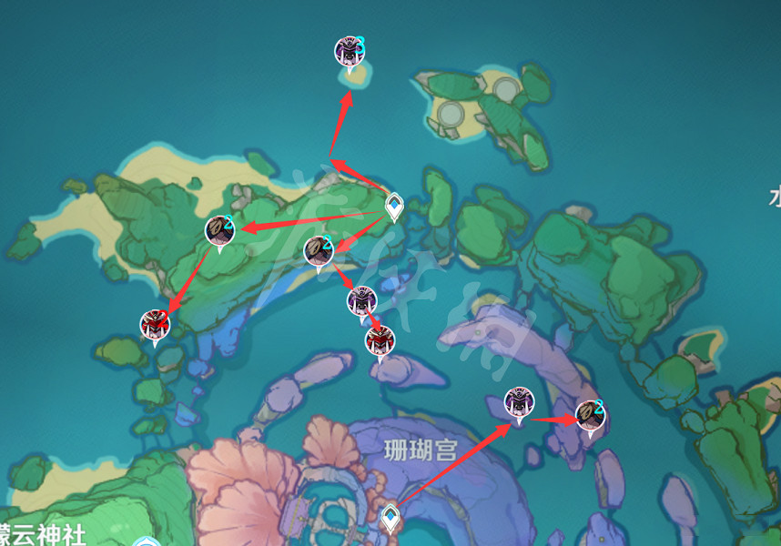 《原神》刀鐔採集路線分享 刀鐔在哪裡刷？