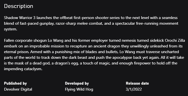 Devolver Digital《影武者3》將於3月1日發行 Devolver Digital《影武者3》將於3月1日發行