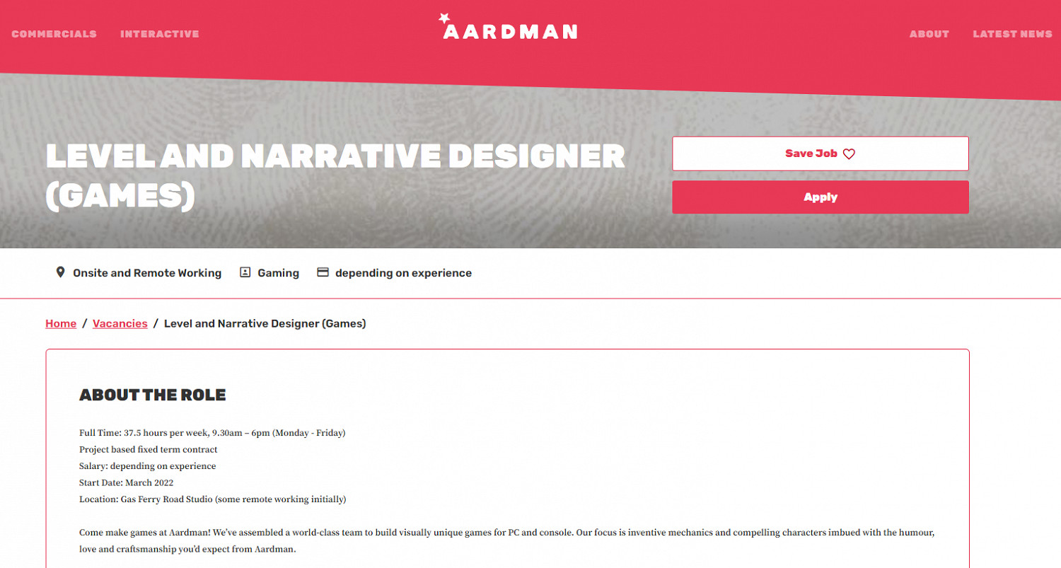 《小羊肖恩》動畫製作公司阿德曼 正為新遊戲招聘 《小羊肖恩》動畫製作公司阿德曼 正為新遊戲招聘