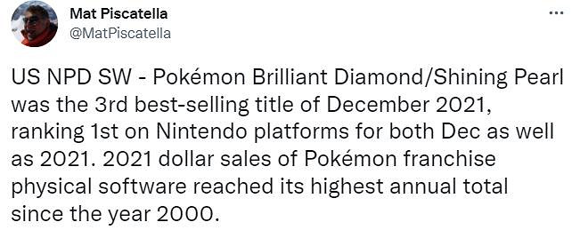 《寶可夢》2021年美國實體銷售額創新高 20年來最高峰
