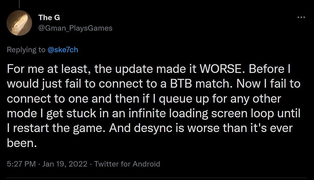 《最後一戰:無限》熱修並未修復BTB匹配問題 343致歉 《最後一戰:無限》熱修並未修復BTB匹配問題 343致歉