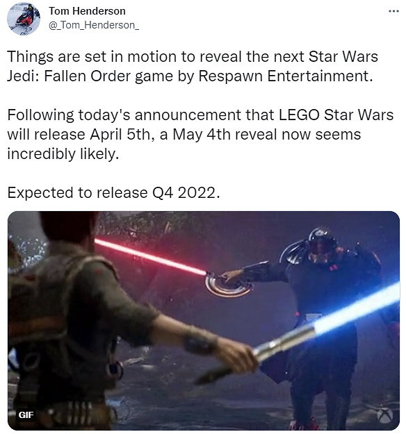 《星際大戰絕地：組織殞落2》或於今年第四季度發佈