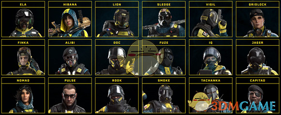 《虹彩六號:撤離禁區》遊戲探員數量分享 《虹彩六號:撤離禁區》遊戲探員數量分享