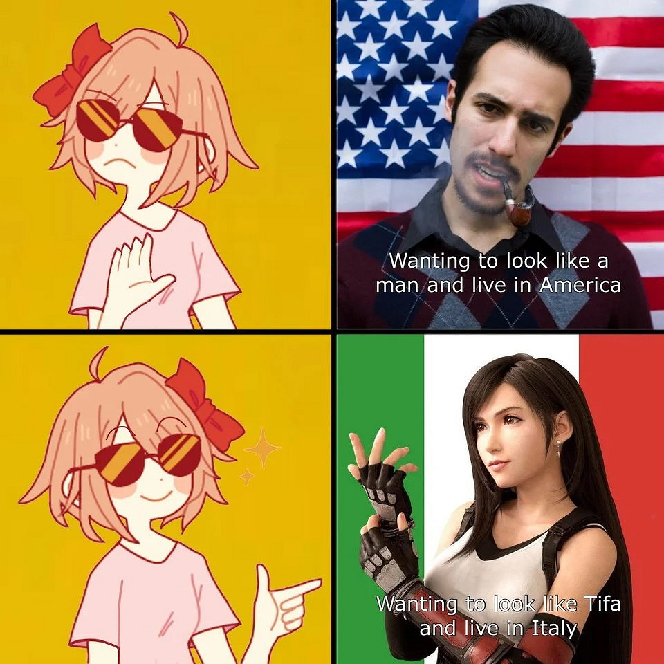 FF7成人動畫亂入議會讓網友瘋狂二創 蒂法成意大利新女神