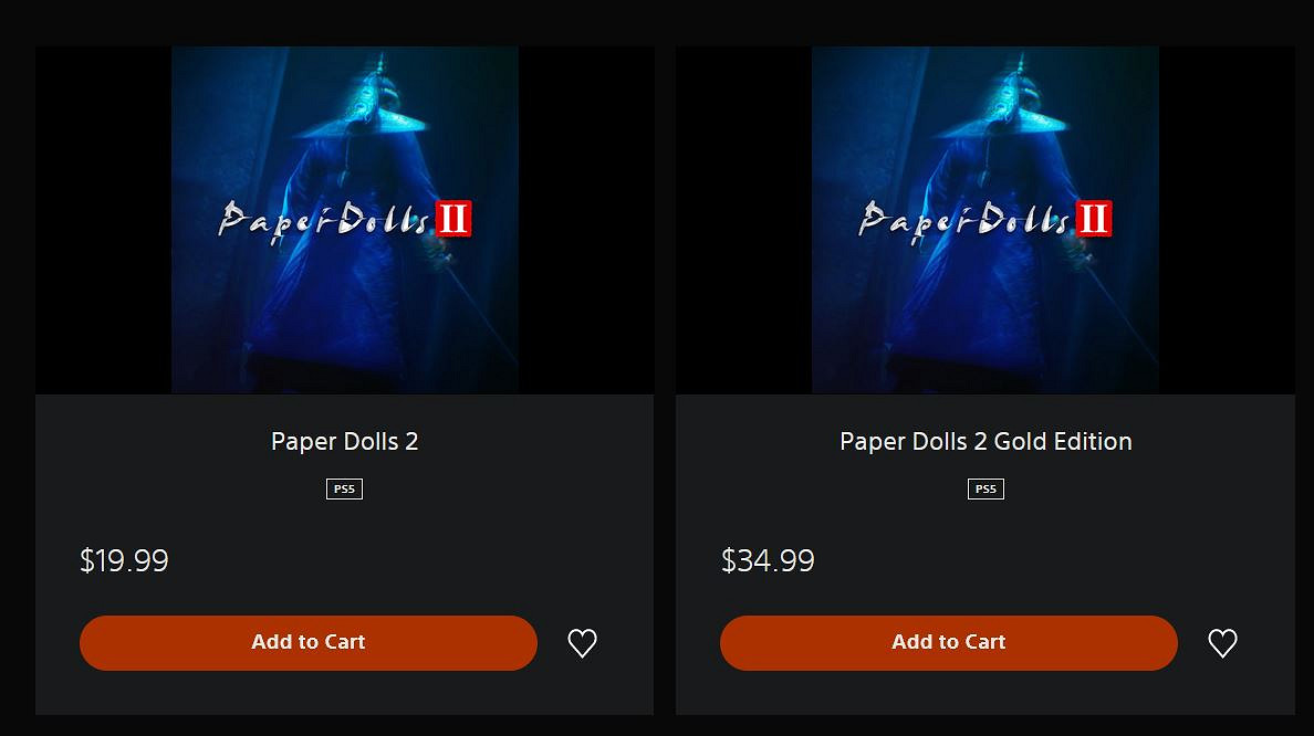 中國大陸研發第一人稱恐怖遊戲《紙人二》現已登陸PS主機