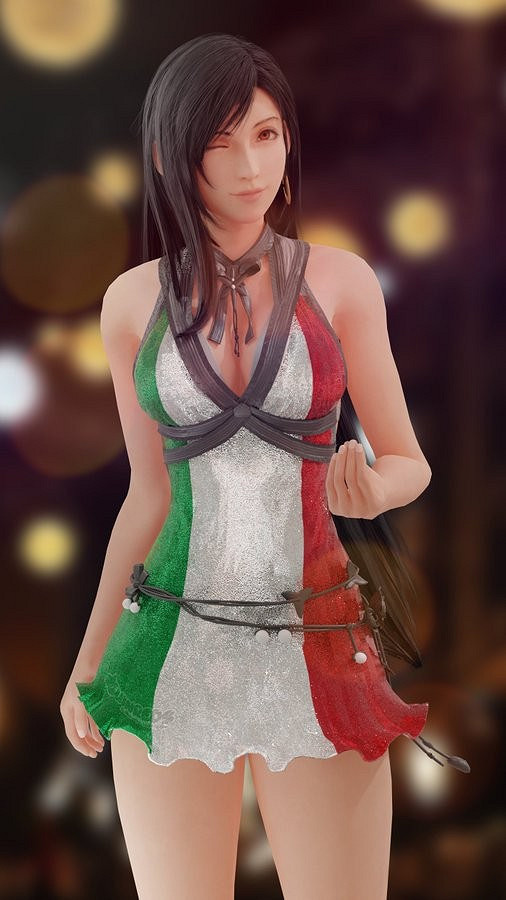 FF7成人動畫亂入議會讓網友瘋狂二創 蒂法成意大利新女神