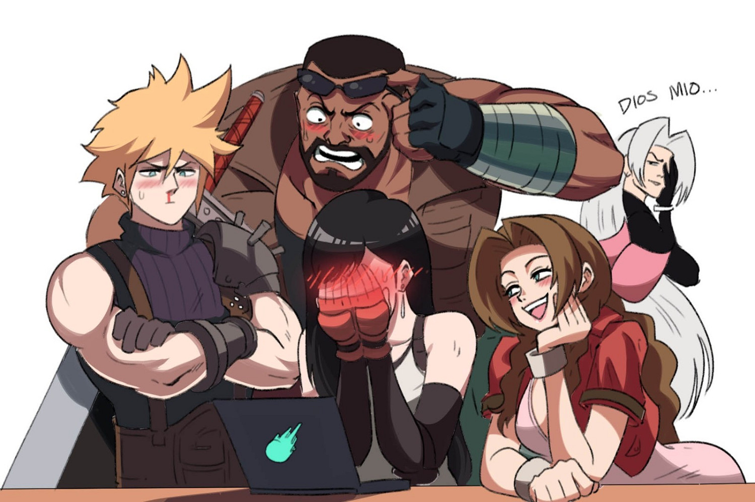 FF7成人動畫亂入議會讓網友瘋狂二創 蒂法成意大利新女神