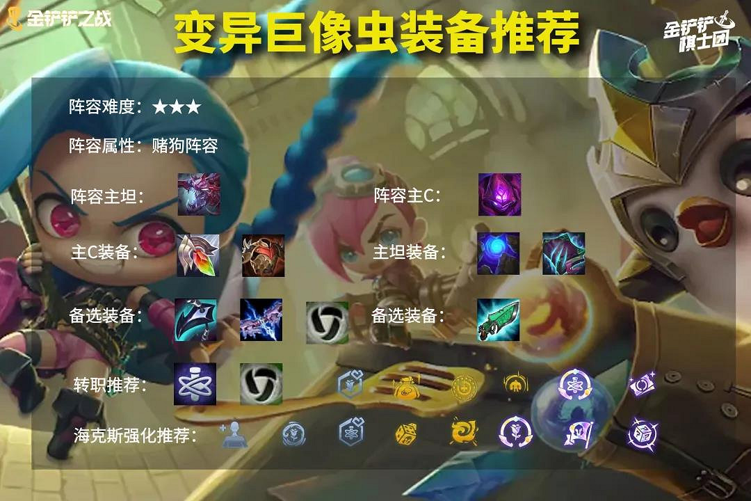 《金鏟鏟之戰》變異巨像陣容推薦 2.2版本萬血蟲子怎麽玩