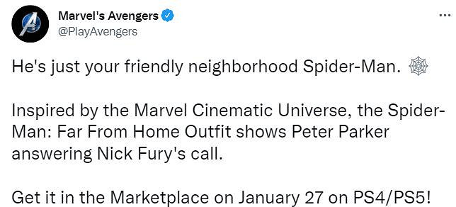 《漫威復仇者聯盟》新增《英雄遠征》蜘蛛人服裝 1月28日上線 《漫威復仇者聯盟》新增《英雄遠征》蜘蛛人服裝 1月28日上線