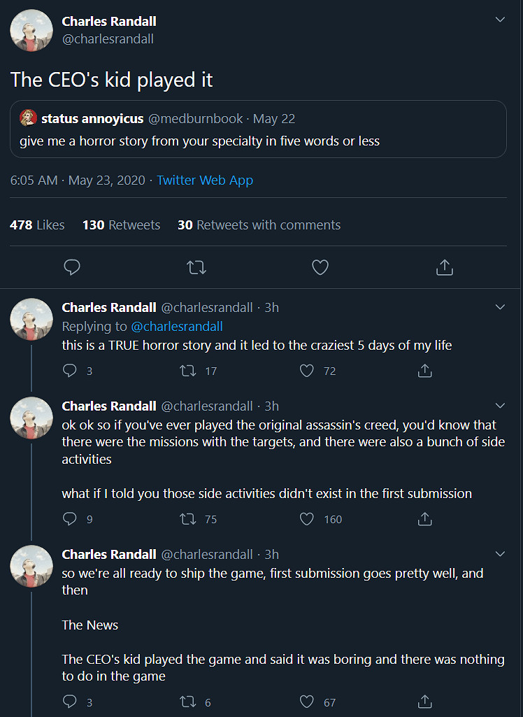 要不是育碧CEO的孩子 《刺客教條》就沒有支線任務