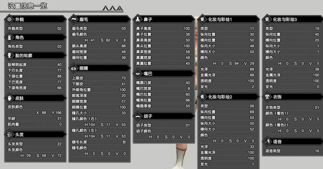 《魔物獵人崛起》捏人資料匯總 女主捏臉資料分享