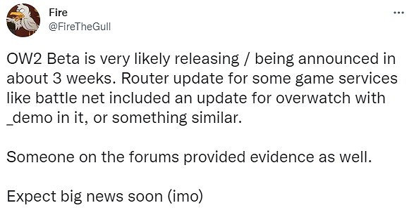 網傳《鬥陣特攻2》測試版將於3月發佈 大家期待嗎? 網傳《鬥陣特攻2》測試版將於3月發佈 大家期待嗎?