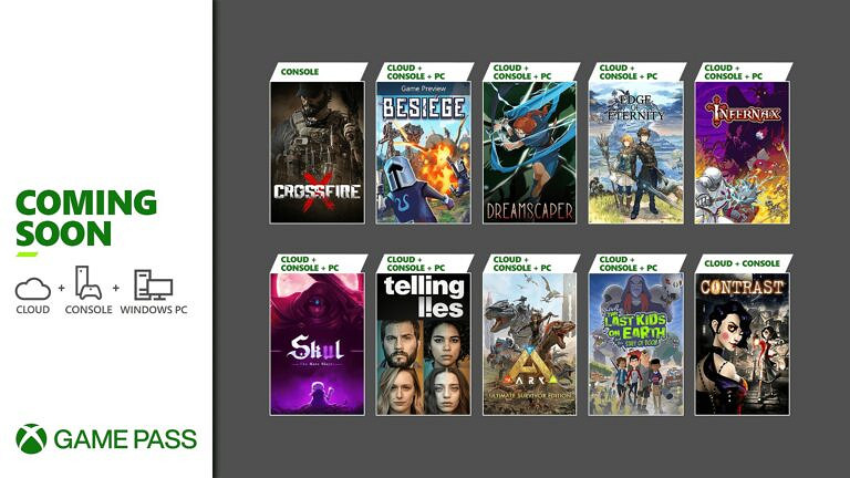 Xbox Game Pass (XGP) 二月新增遊戲遊戲陣容 《穿越火線X》等 Xbox Game Pass (XGP) 二月新增遊戲遊戲陣容 《穿越火線X》等