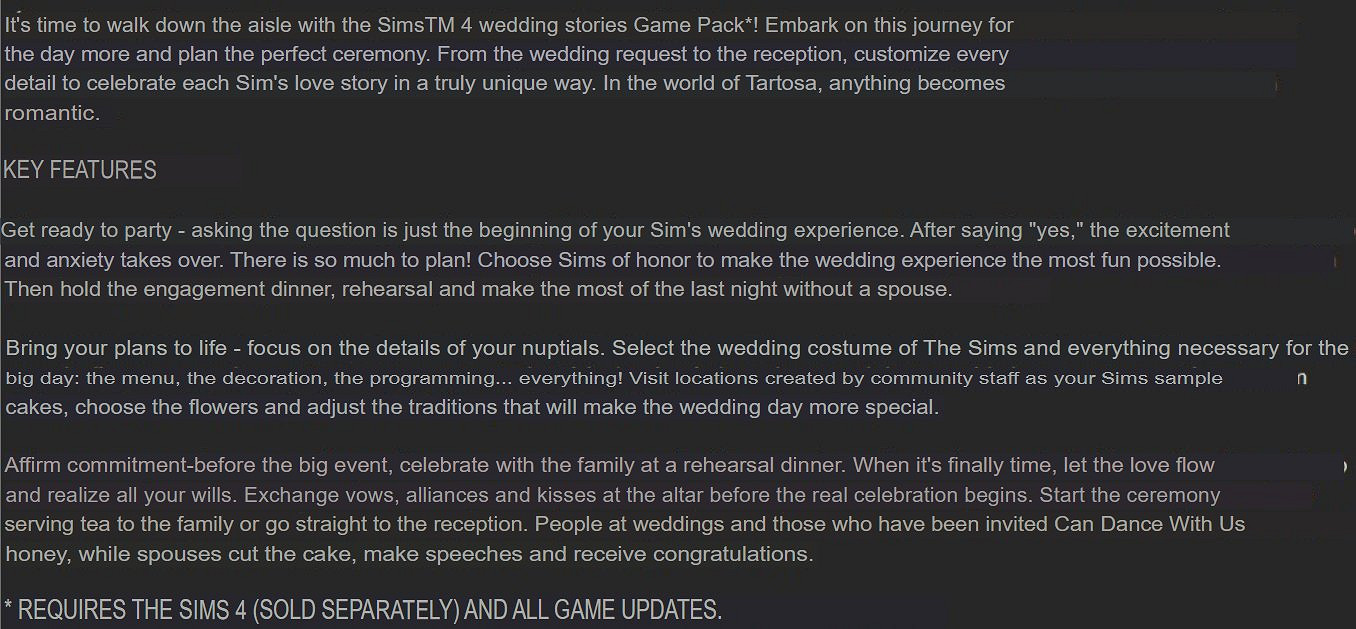 傳聞:《模擬市民4》“我的婚禮故事”資料片將上線 傳聞:《模擬市民4》“我的婚禮故事”資料片將上線