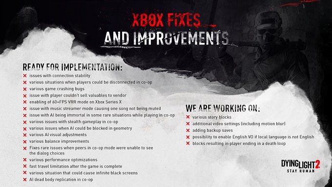 《垂死之光2》發佈bug修復計劃 將在下周更新