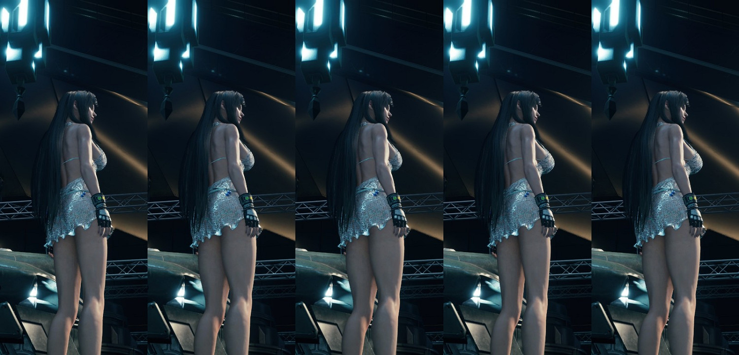 《太空戰士7重製版》蒂法清涼福利Mod 女神更逼真