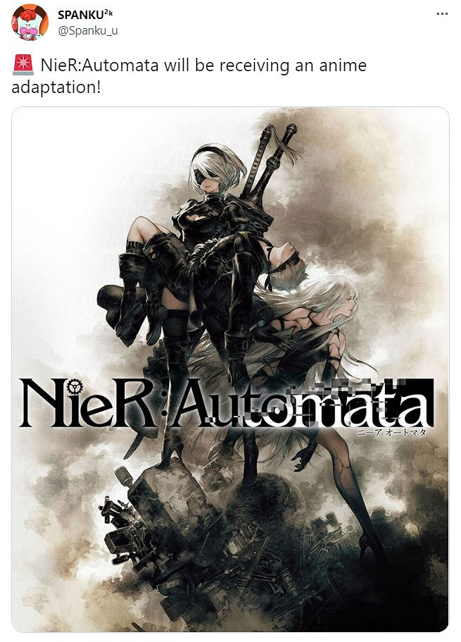 曝《尼爾:自動人形》將來有可能改編為動畫 曝《尼爾:自動人形》將來有可能改編為動畫