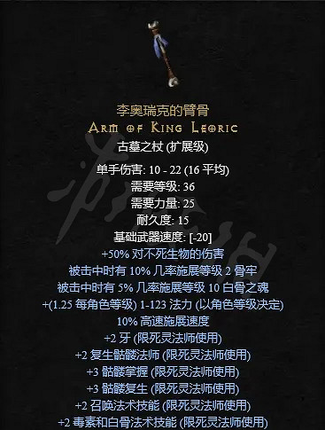 《暗黑破壞神2獄火重生》死靈裝備如何選擇?平民死靈法師裝備推薦 《暗黑破壞神2獄火重生》死靈裝備如何選擇?平民死靈法師裝備推薦