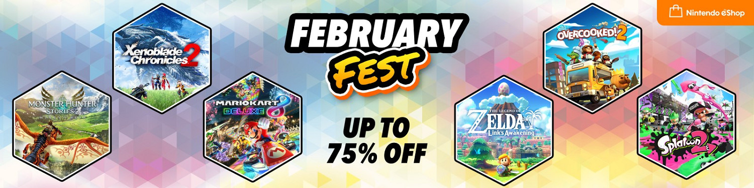 任天堂歐服eshop二月優惠活動開啟 千款遊戲參與折扣 任天堂歐服eshop二月優惠活動開啟 千款遊戲參與折扣
