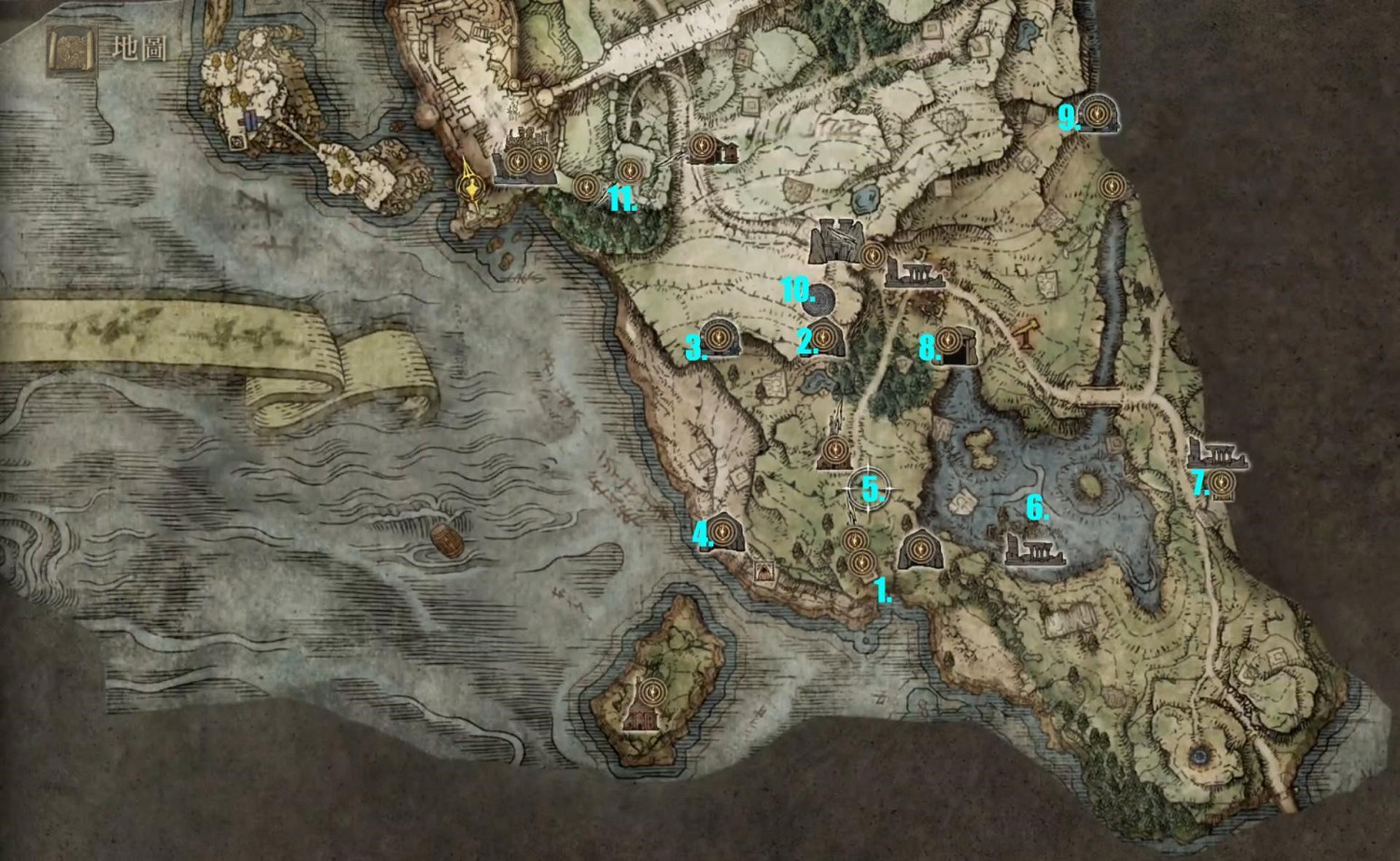 《艾爾登法環》地圖Boss都在那裡?地圖Boss位置分享 《艾爾登法環》地圖Boss都在那裡?地圖Boss位置分享