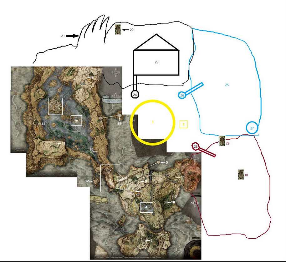 《艾爾登法環》全地圖是什麽樣子的?全地圖猜測修補分享 《艾爾登法環》全地圖是什麽樣子的?全地圖猜測修補分享