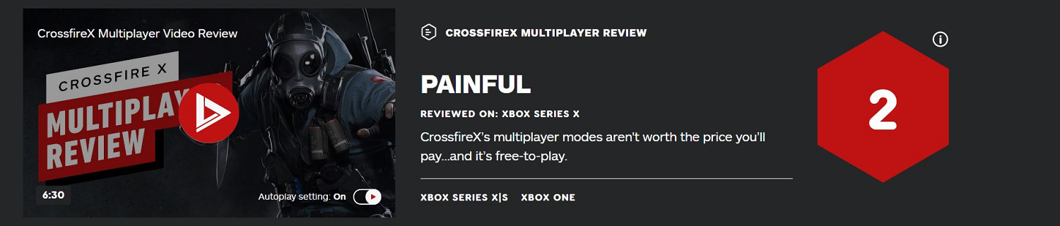 《電馭叛客2077》次世代已推出 《穿越火線X》IGN給2分 《電馭叛客2077》次世代已推出 《穿越火線X》IGN給2分