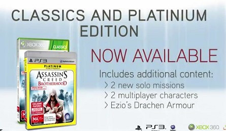 最後賺一筆 《刺客教條：兄弟會》經典版和白金版放出