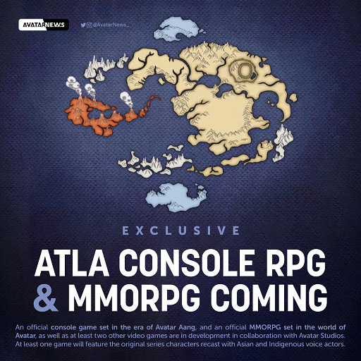 知名動畫《降世神通》將推出數款遊戲 目前已在開發中