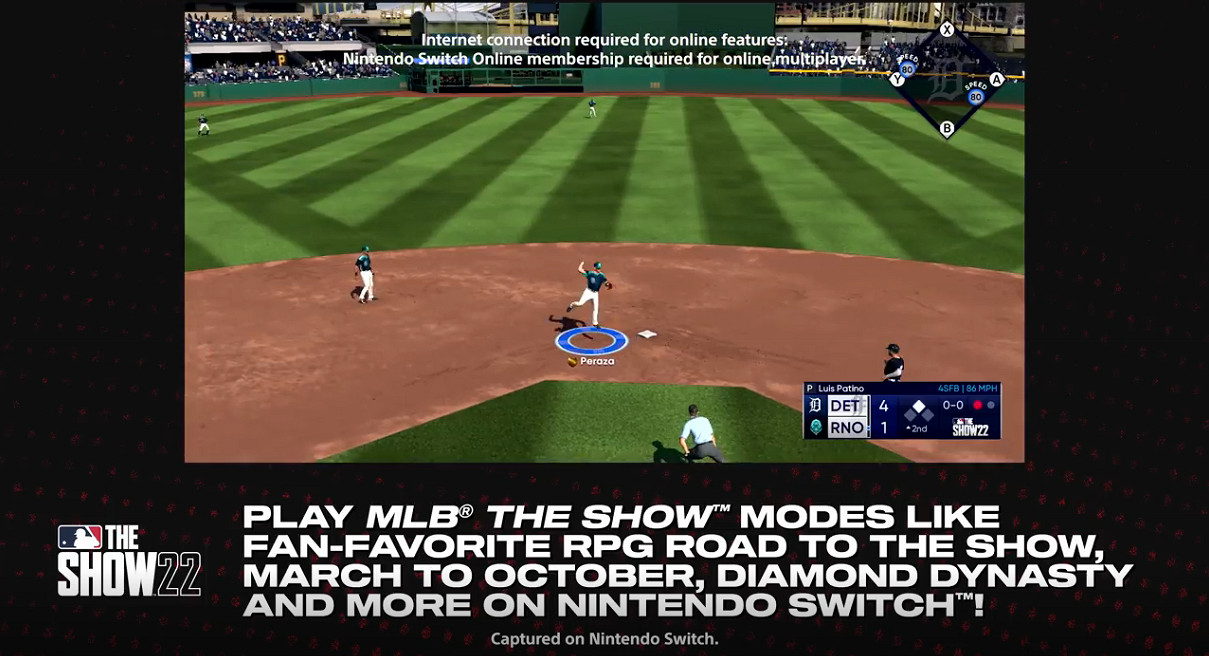 《MLB The Show 22 》Switch版新預告 遊戲4月5日發售