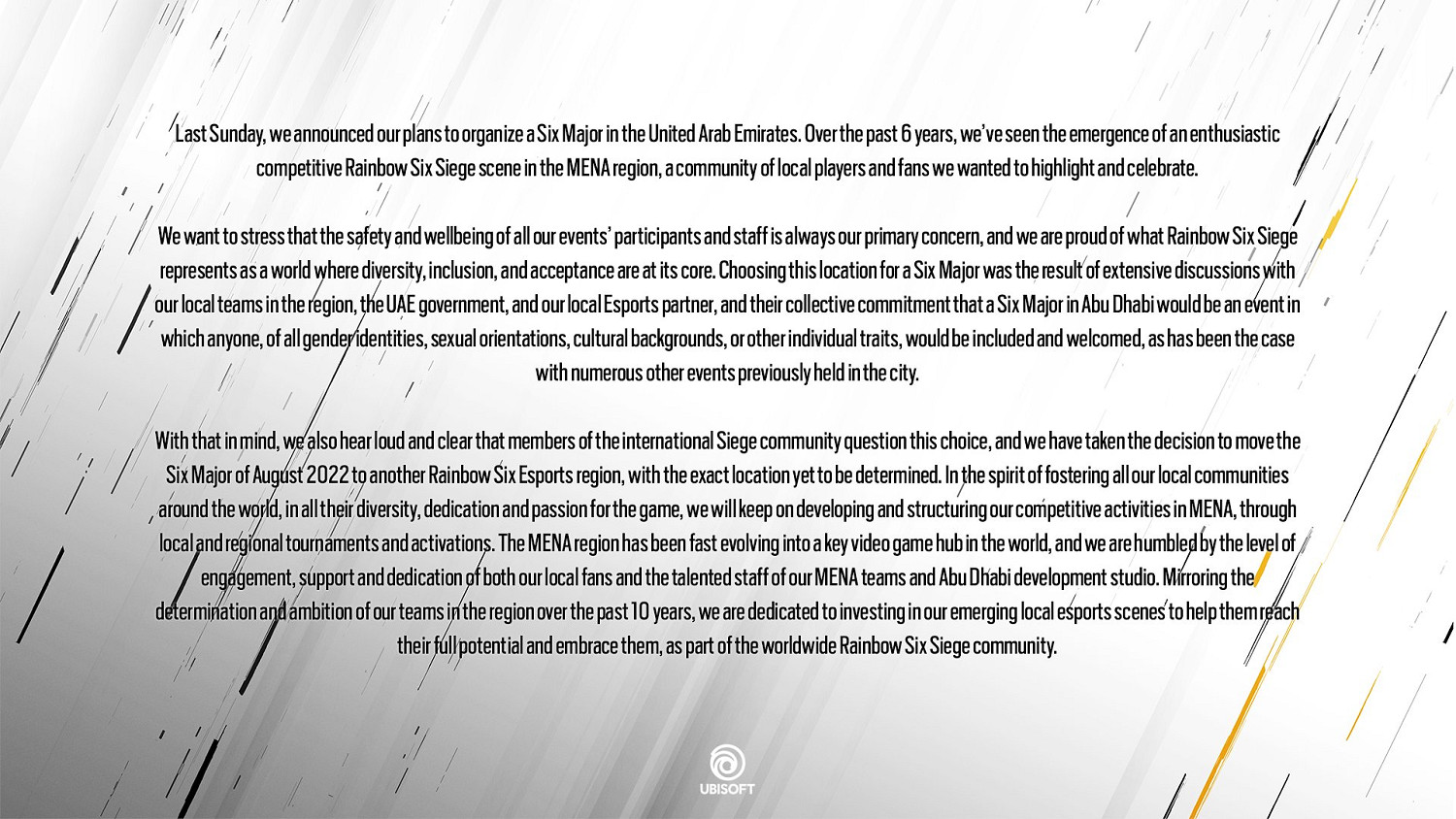 因LGBTQ+粉絲反對 育碧放棄阿聯酋電競比賽舉辦計劃