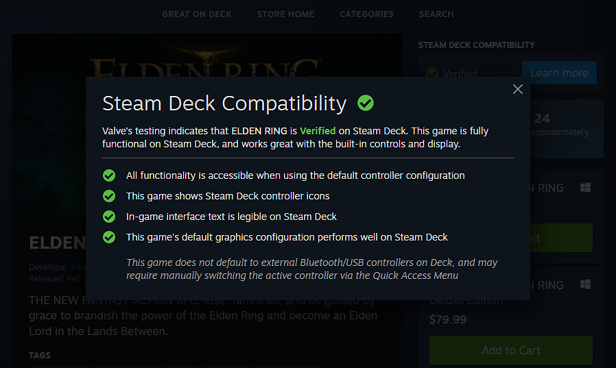 隨時隨地受苦 《艾爾登法環》可在Steam Deck上運行 隨時隨地受苦 《艾爾登法環》可在Steam Deck上運行