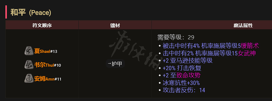 《暗黑破壞神2獄火重生》和平甲好用嗎?和平甲效果介紹 《暗黑破壞神2獄火重生》和平甲好用嗎?和平甲效果介紹