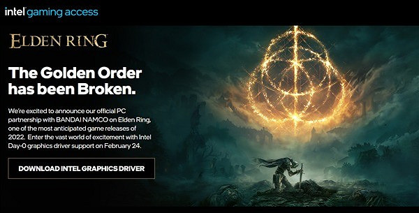《艾爾登法環》發售首日：Intel仍沒有新驅動