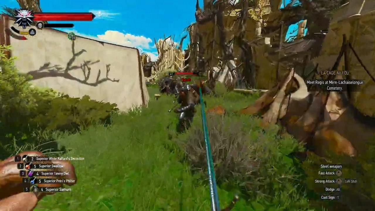 《巫師3》第一人稱新Mod 支援探索戰鬥騎馬等