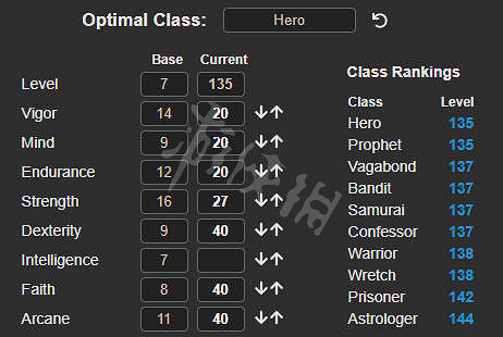 《艾爾登法環》屬性加點模擬器分享 屬性加點規劃分享